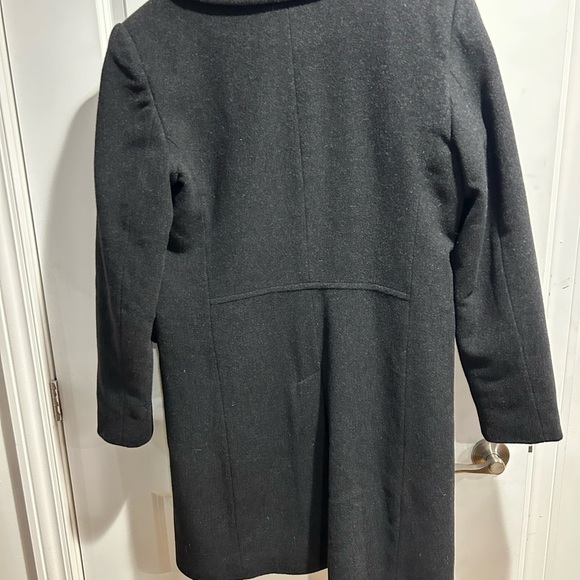 Classic Black Pea Coat for Women - Picture 4 of 6